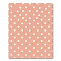 Coral White Polka Dot Composition Rug