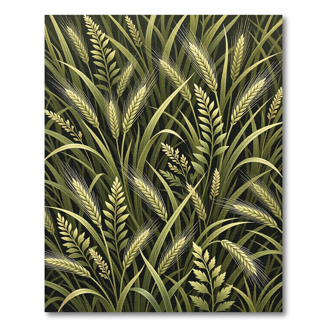 Lush Golden Wheat Field Grass Rug