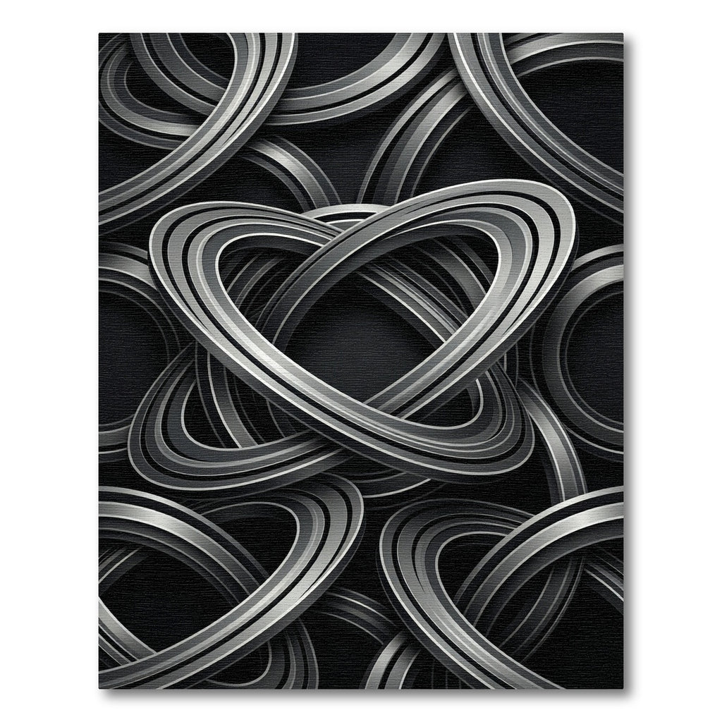 Monochromatic Intertwined Abstract Loops Rug