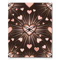Pink Hearts Bursting Radiance Rug