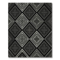 Geometric Black Diamond Tribal Rug