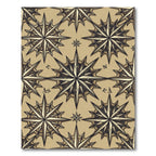 Vintage Compass Star Geometric Sand Rug