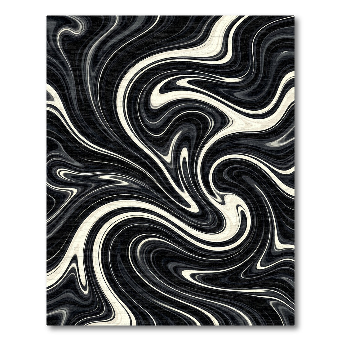 Monochromatic Swirl Flow Rug