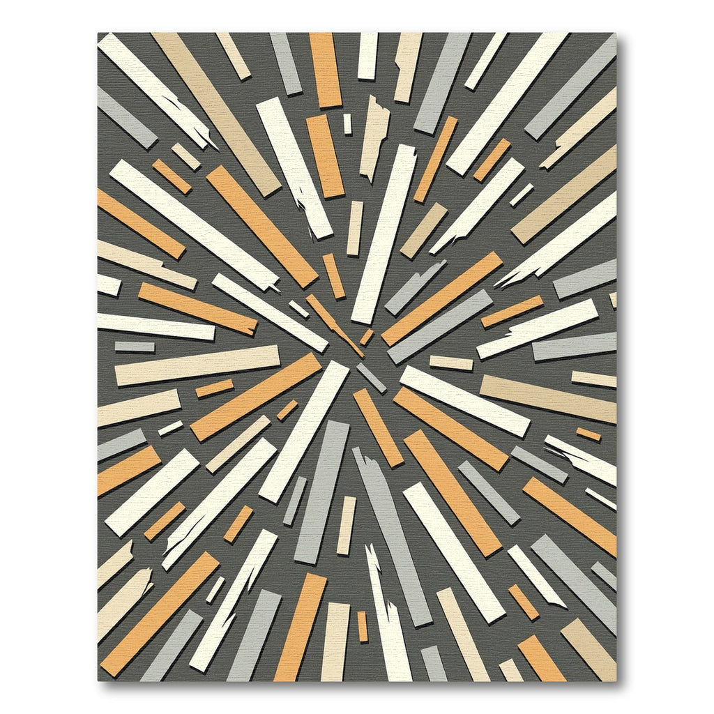 Exploding Wood Grain Abstract Rug