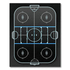 Neon Sports Arena Graphic Rug