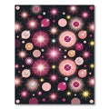 Pink Sparkle Burst Celebration Rug