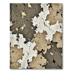 Neutral Earthy Cracked Organic Texture Rug