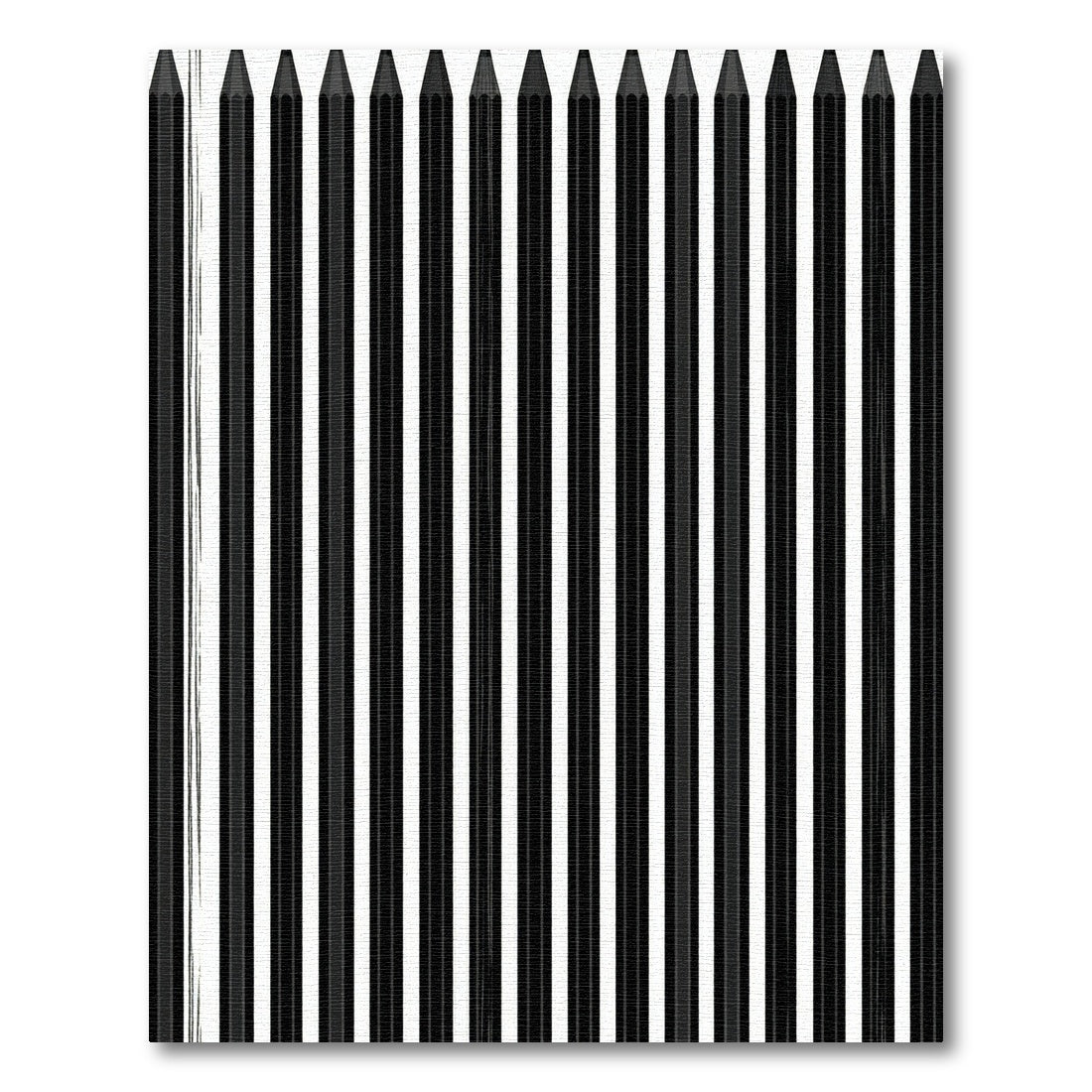 Minimalist Monochrome Vertical Striped Art Rug