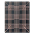 Blush Pink Geometric Cube Structure Rug
