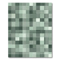 Shades of Green Plaid Grid Abstract Rug