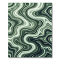 Earthy Sage Green Fluid Marble Rug