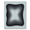 Monochromatic Gradient Layered Organic Rug