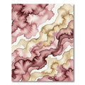 Earthy Plum Blush Watercolor Flow Rug