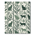 Deep Forest Feline Tree Scene Rug