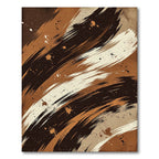 Earthy Splatter Brush Stroke Rug