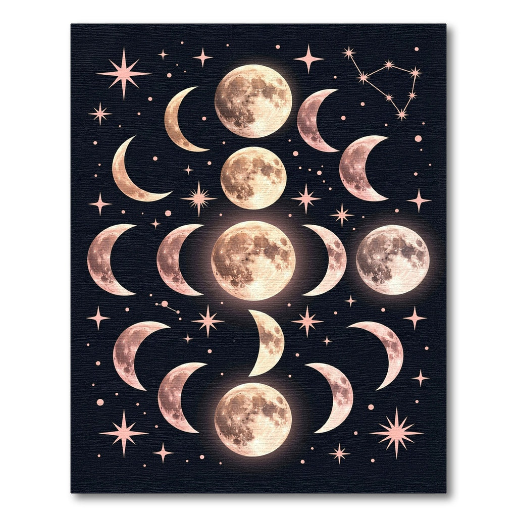 Celestial Moon Phases And Stars Rug