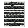 Black Twisted Rope Texture Rug