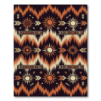 Tribal Sun Arrow Zigzag Rug