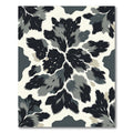 Monochromatic Feathered Floral Bloom Rug