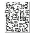 Whimsical Tabby Cat Collection Rug