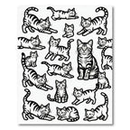 Whimsical Tabby Cat Collection Rug