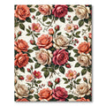 Romantic Garden Rose Bouquet Floral Rug
