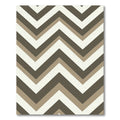 Earthy Neutral Chevron Stripes Rug