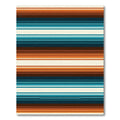 Earthy Tone Retro Striped Rug