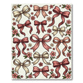 Blush Ribbon and Petal Floral Arrangement Rug
