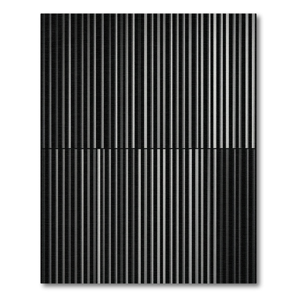 Monochromatic Vertical Stripe Composition Rug
