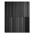 Monochromatic Vertical Stripe Composition Rug