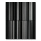 Monochromatic Vertical Stripe Composition Rug