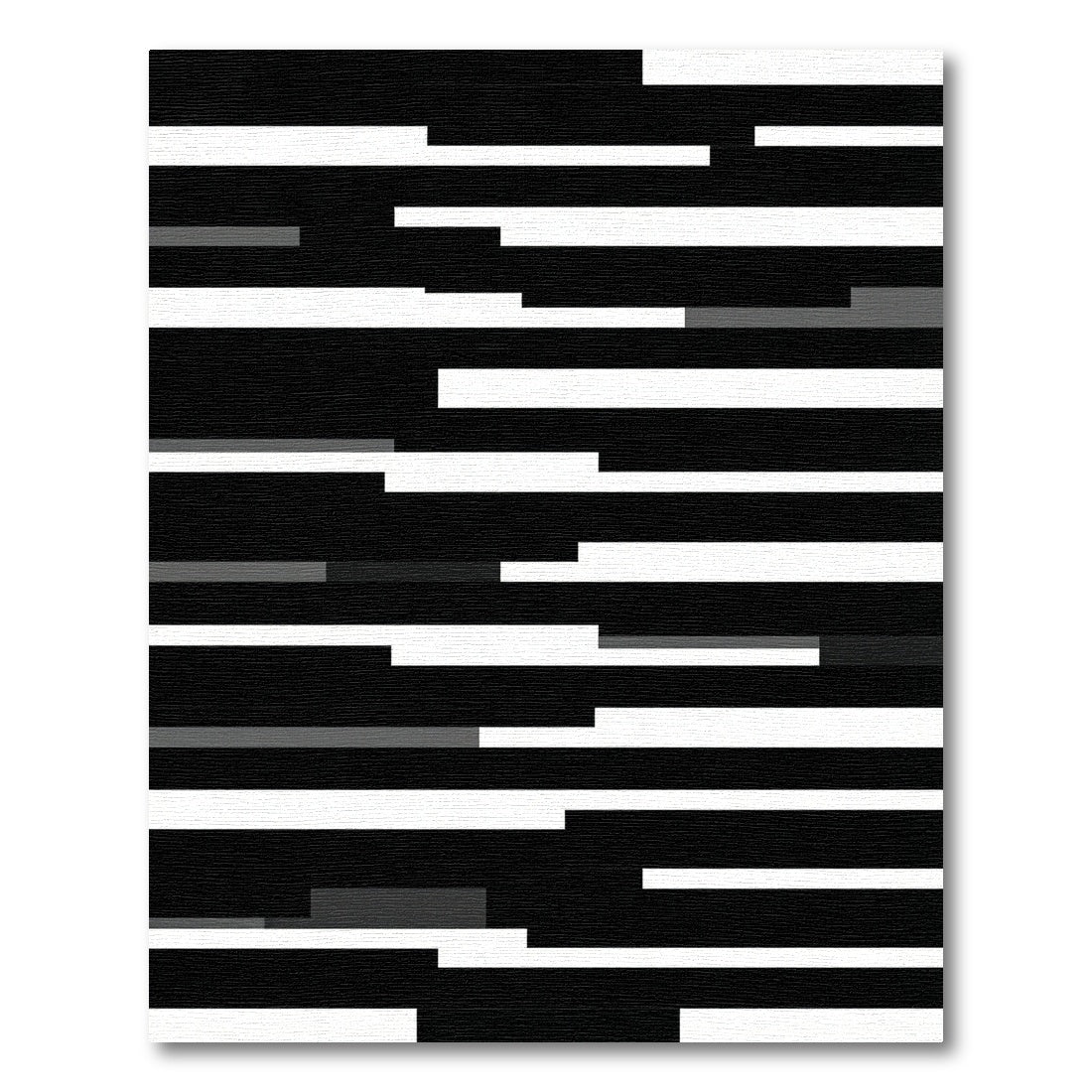 Monochromatic Abstract Geometric Slices Rug