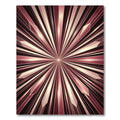 Rose Gold Geometric Burst Rug