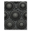 Monochromatic Wood Grain Slices Rug