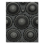 Monochromatic Wood Grain Slices Rug