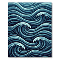Deep Ocean Swirling Wave Rug