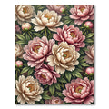 Blushing Peony Botanical Garden Arrangement Rug