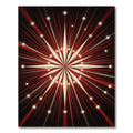Crimson Gold Starburst Radiant Rug