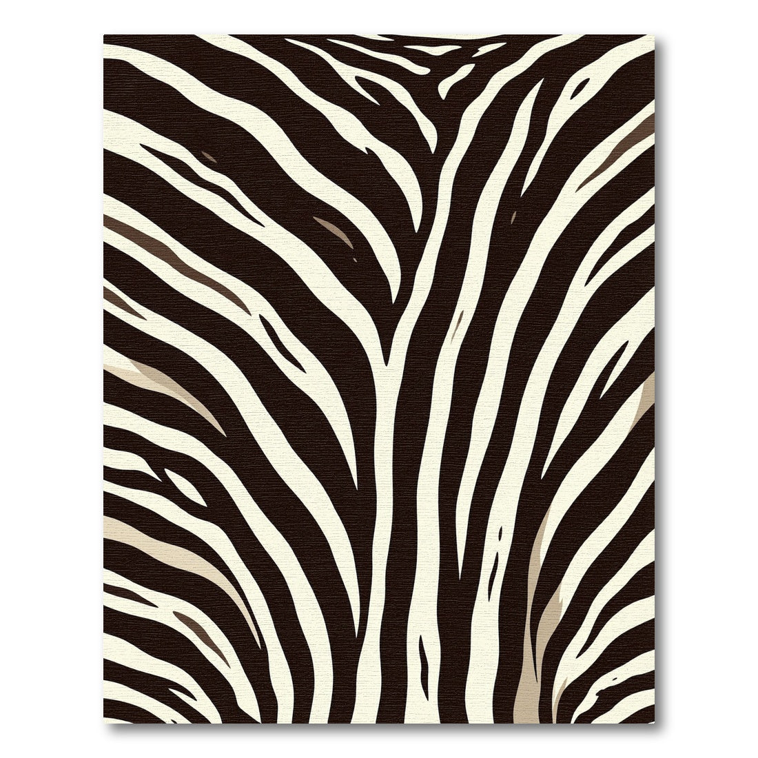 Dark Ivory Wide Stripe Texture Rug