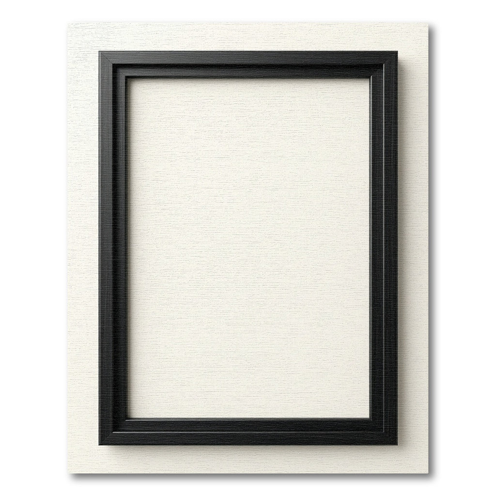 Minimalist Black Rectangle Frame Rug