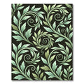 Ethereal Sage Green Scrolling Foliage Rug