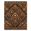 Geometric Bronze Radiant Sun Diamond Rug