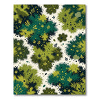 Emerald Forest Brushstroke Foliage Rug