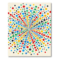Vibrant Multicolored Dotted Pop Art Rug