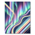 Radiant Aurora Abstract Pastel Light Flow Rug