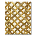 Golden Interlaced Lattice Geometric Rug