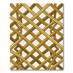 Golden Interlaced Lattice Geometric Rug