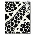 Modern Black and White Giraffe Spot Rug
