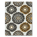 Contemporary Leopard Spot Geometric Circle Rug